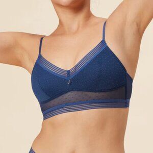 New With Tags REESE Wireless Soft Mesh Convertible Bralette Bra
